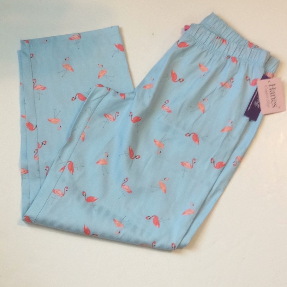 Hanes Comfort Sleep Flamingo NWT Pajama Pants Sz M